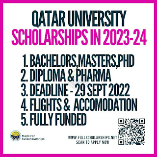 phd scholarship in qatar 2023